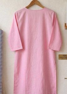 Pink kurti and plazo set