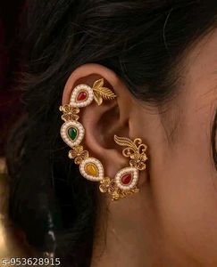 Designer Ethnic Hoop Earrings