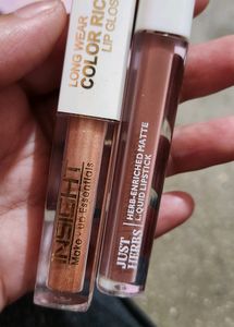 FREE LipGloss With Just herbs EnrichedMatte Lipsti