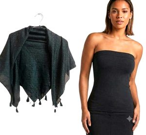 Chic Strapless Tube Top & Scarf