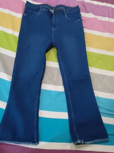Blue Denim Bootcut Women Jeans