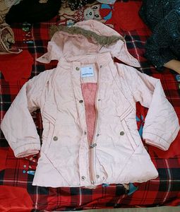 Premium Girl's Puffer Jacket with Genuine Fur