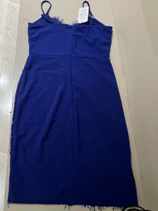 Royal Blue Lace Midi Dress