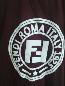 Fendi Roma Italy Graphic Tee