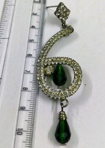 Rhinestone korean style Eyer rings large size Fanc
