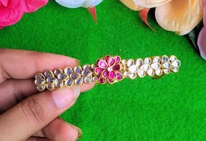 silk thread bangles set,hair clip,saree pin