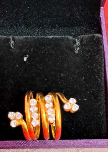 Elegant Snake Wrap Ring with Sparkling Stones✨️✨️