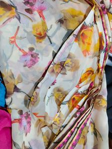 Floral Print saree, blouse included
