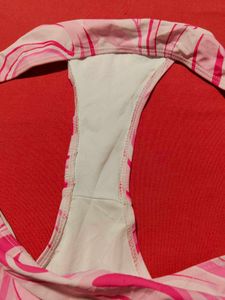 Pink &amp; White Printed Women’s Thong Panty – XL