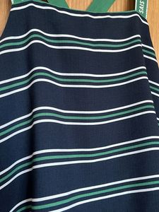 Striped Tank Top with Accent Straps