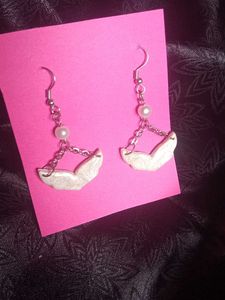 Unique Silver &amp; Pearl Earrings