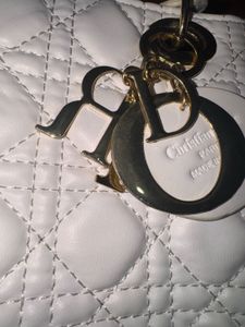 Elegant White First Copy Lady Dior Handbag