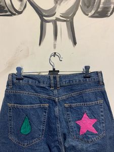 Anime Patch Denim Pants