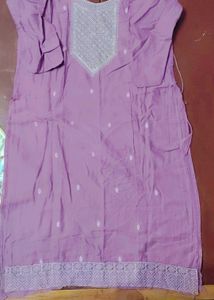 Embellished Lavender Kurta