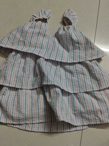 Tiered Stripe Ruffle Top