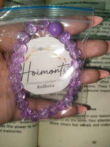 Handcrafted crystal glass beads bracelets