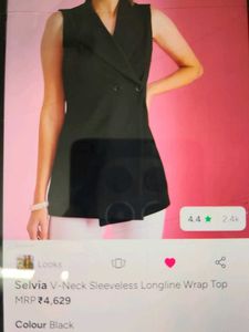 Chic Black Sleeveless Blazer Vest