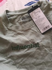 Olive Green "Influential" T-Shirt