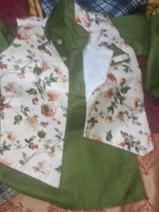 Boys Floral Nehru Jacket Kurta Set