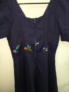 Violet Maxi Dress V Neck Deep Cut