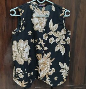 Stylish Floral Sleeveless Top