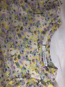 SEREIN Floral Knee Length Dress | Size XS