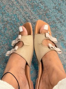 Cute Bow Flat Sandals