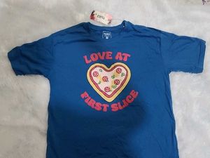 Cute Pizza Heart T-Shirt 💙