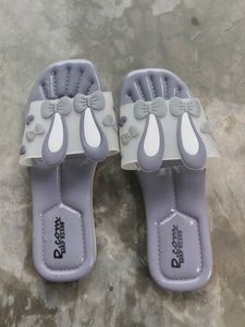 Peach Colour Rabbit Slippers For Girl Size 39