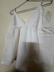 White cami top with lace trim