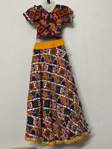 NAVRATRI Embroidered Lehenga Choli Set with Dupatt