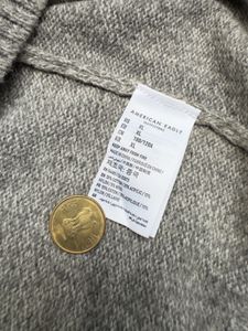 American Eagle Men's Grey Fair Isle Sweater