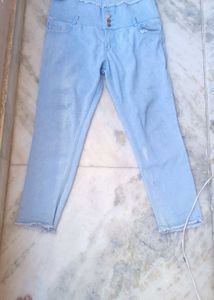 Light Blue High-Waisted Jeans