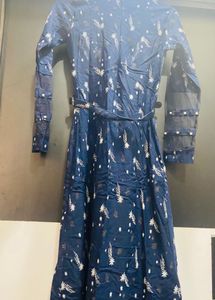 Stylish Navy Blue Kurta