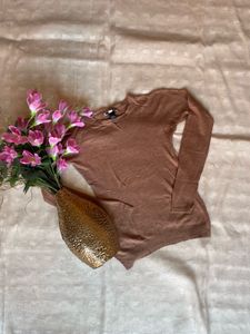 Classic Brown Long Sleeve Top