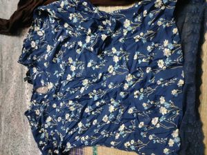2 Girls Tops - Floral &amp; Brown