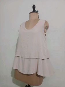 Elegant Women's Sleeveless Layered Top