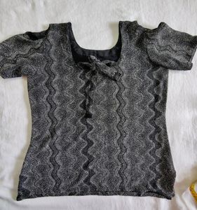 Party Wear Black Top
