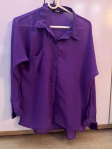 Purple Sheer Top