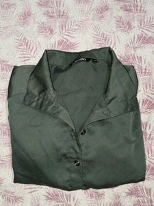 Chic Dark Green Long Sleeve Dress