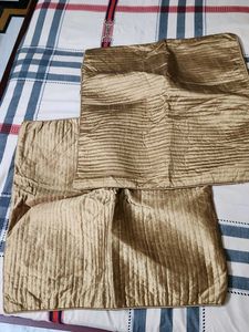 Elegant Gold Satin Pillow Covers set of 2