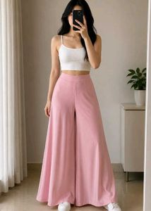 Flowy Pink Palazzo Pants