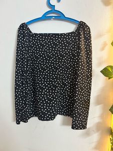 Printed Black Top