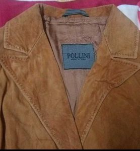 🎀Brown leather Suede Blazer🎀