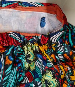 Vibrant Floral Print Boho Midi Skirt