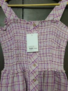 Checkered Iris Darthy Dress