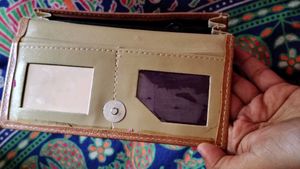 Coral Leather Wallet