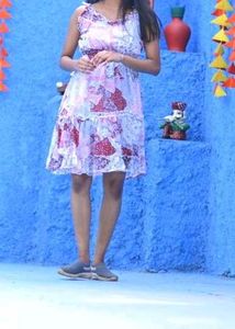 Floral Patchwork Print Dress