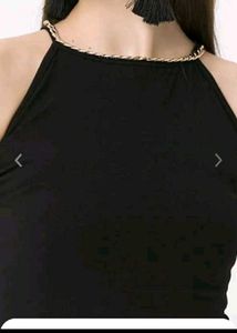 Woman black bodycon dress XL size