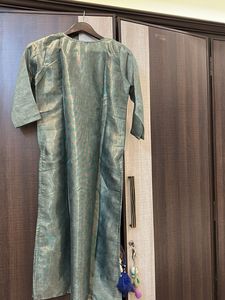 Elegant Green Floral Print Kurta Set